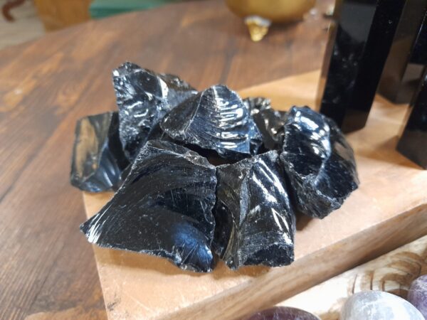 Obsidian, rå, 35-50 mm