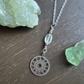 Halsband Zodiak Prehnit