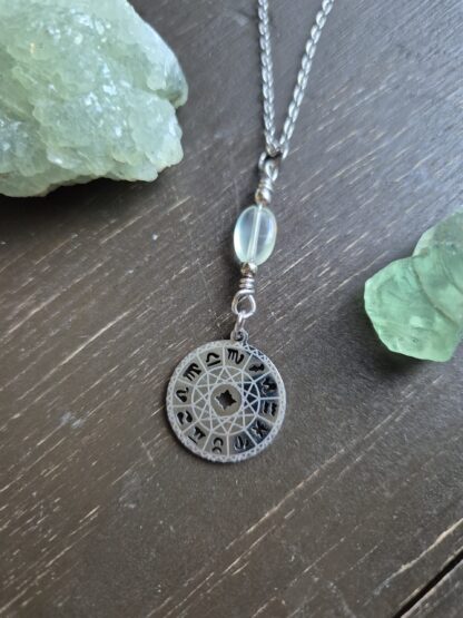 Halsband Zodiak Prehnit - Bild 2