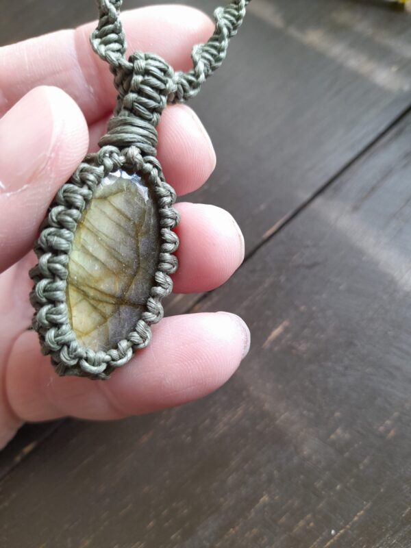 Halsband Jord Labradorit - Bild 3