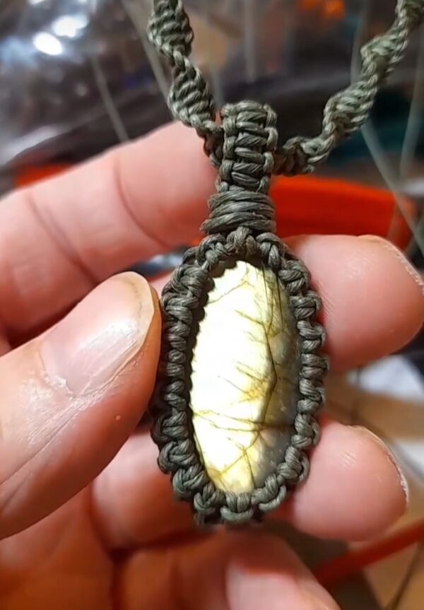 Halsband Jord Labradorit - Bild 2