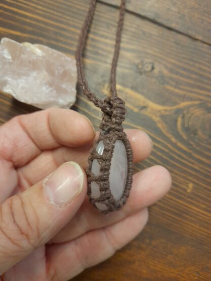 Halsband Rosenkvarts - Bild 2