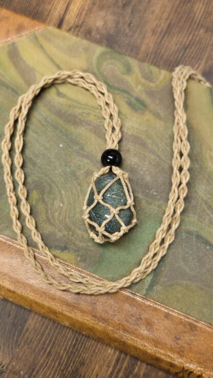 Halsband m. utbytbar sten - Beige - Bild 4